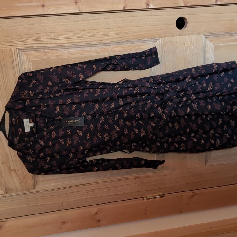 Bridge & Burn sustainable series Emery Dreamers long sleeve dress NWT Sm…